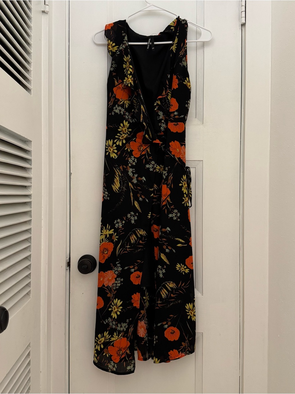 Vintage Floral Wrap Dress